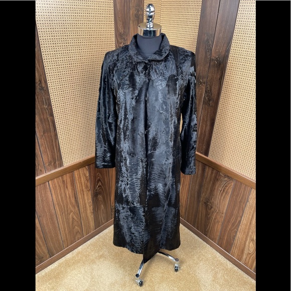 Neiman Marcus Jackets & Blazers - Full Length Neiman Marcus Feraud Paris Black Russian Broadtail Fur Coat Small